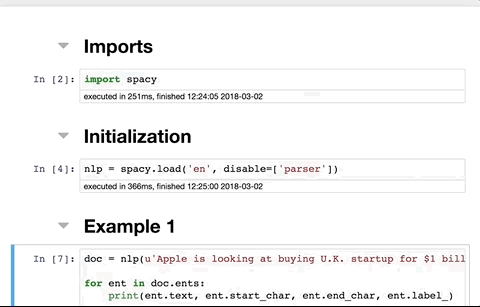 Using collapsible headings